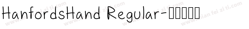 HanfordsHand Regular字体转换